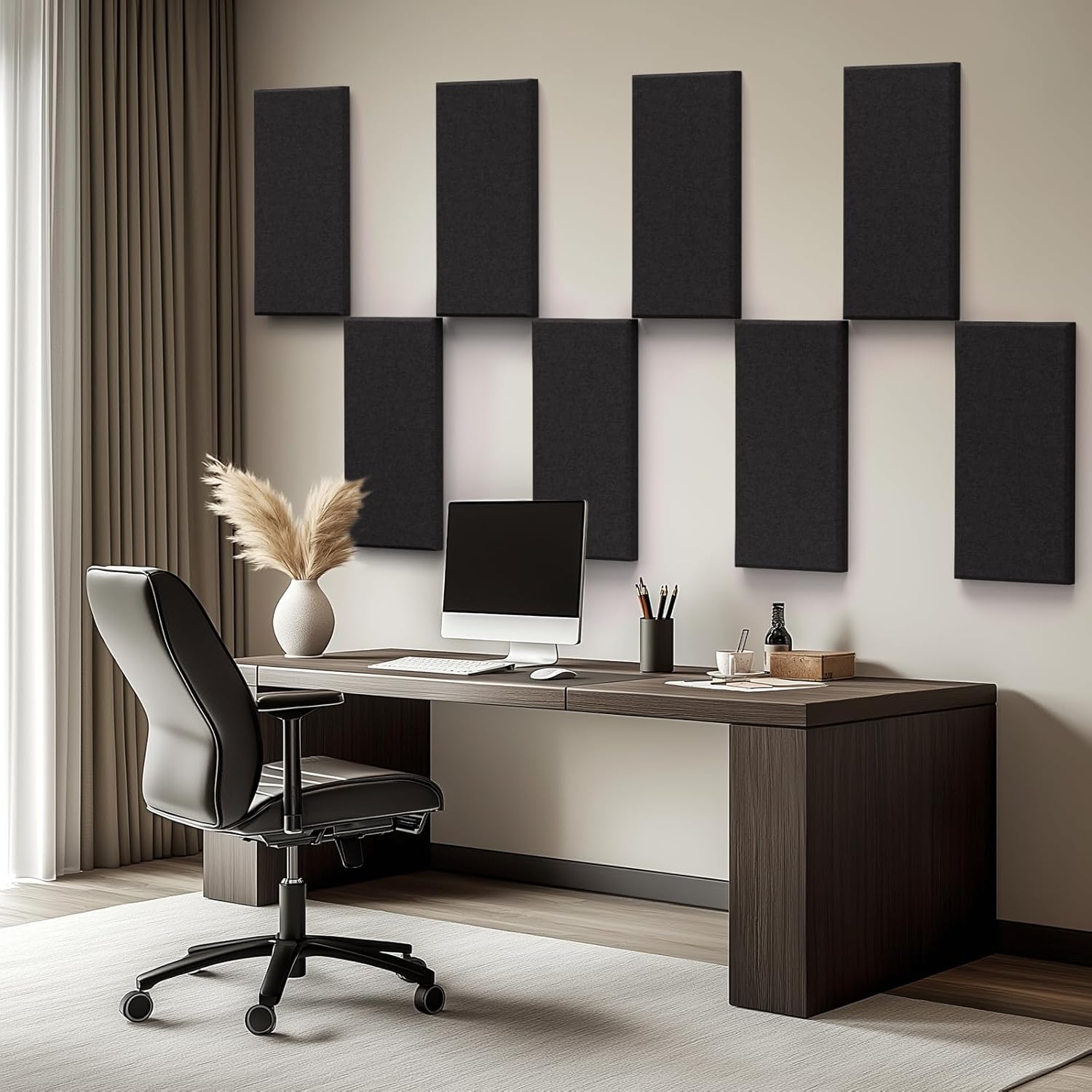 4 PCS Acoustic Wall Panels, 23.6