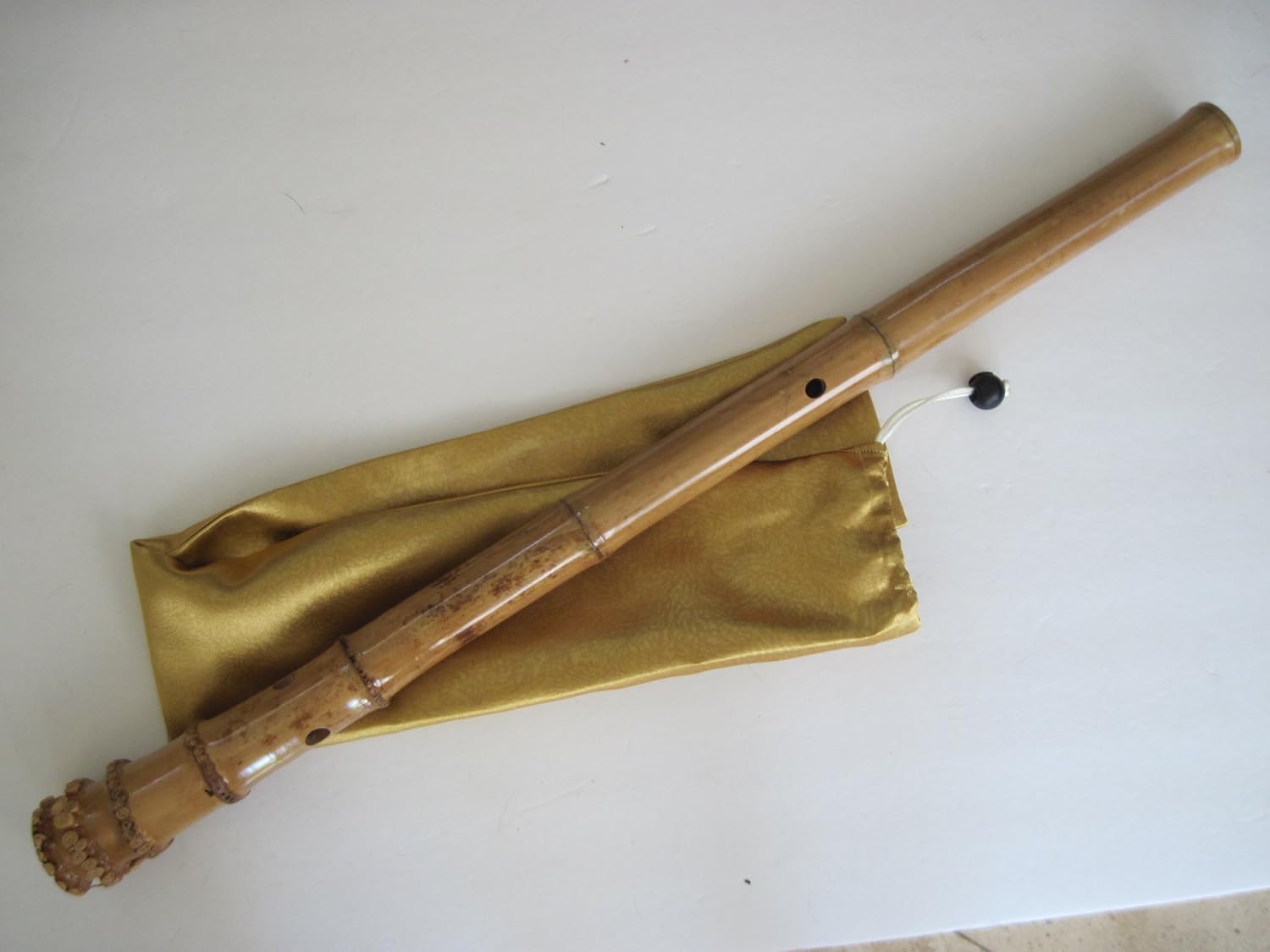 6 Hole Shakuhachi Dongxiao Bamboo Flute G Key Zen Instrument Kinko