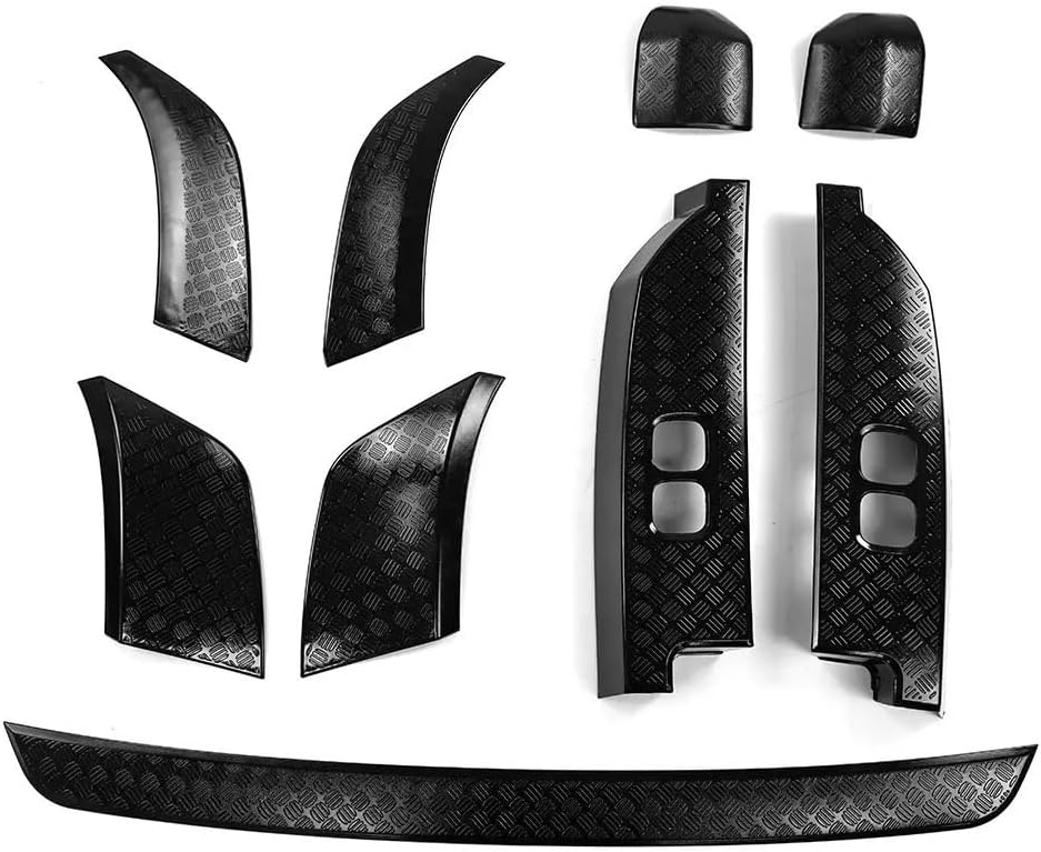 Car Styling Front Rear Side Bumper Protector Guard Scratch Compatible for Land Rover Defender 90 110 2020(Glossy Black 90)