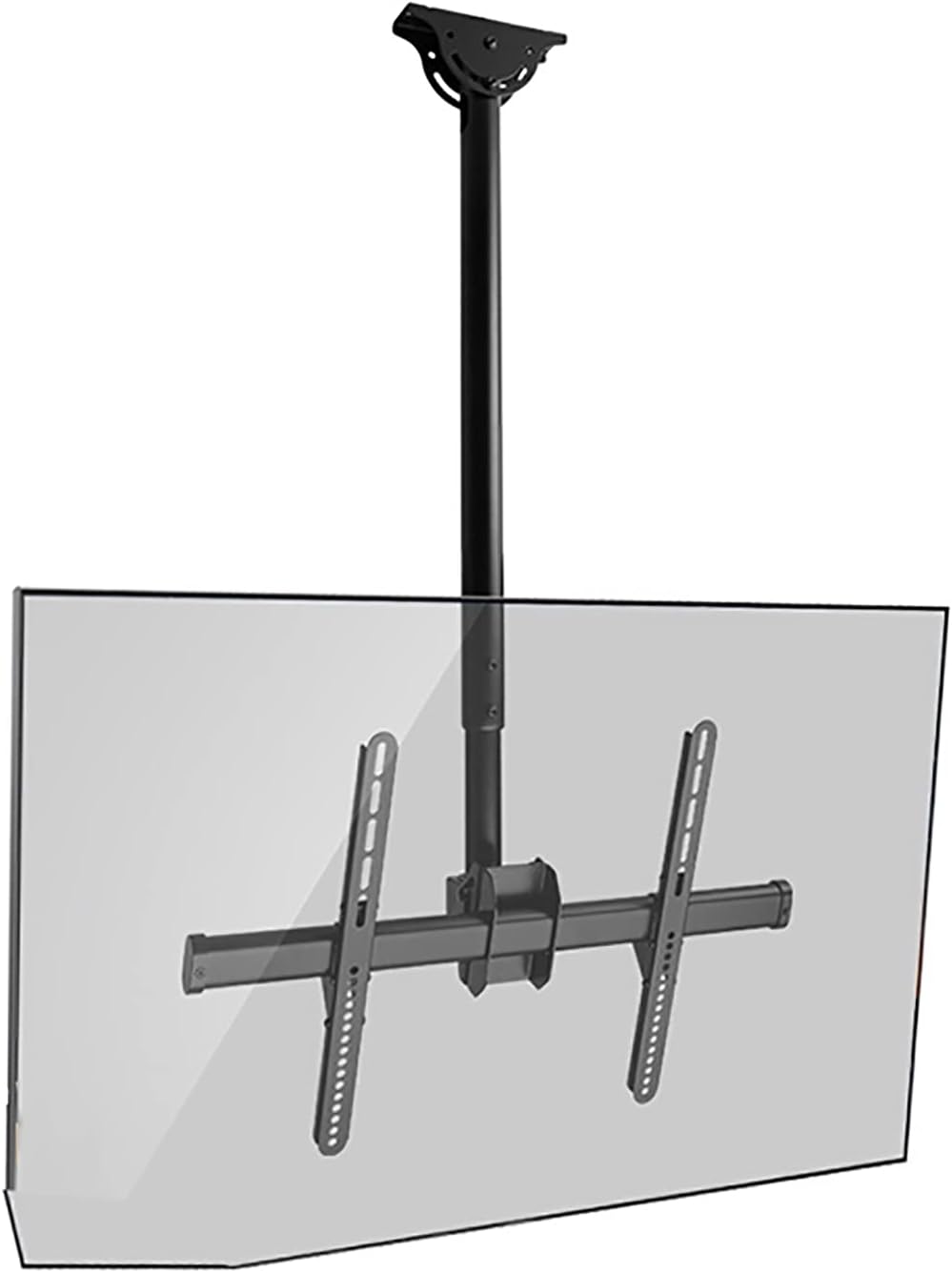 TV Stand,tv Wall Mount TV Ceiling Mount Bracket, Adjustable Height Full Motion 360 Deg Rotation Tilt Swivel, Fits 37-80inch TVs, with Loading 110 Lbs