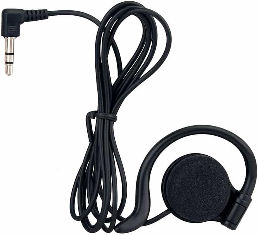 Retekess T130 3.5mm Single Left Side Wired Earhook Earbuds, Tour Guide Microphone and Speaker Earbud, Compatible with T130, T130S, TT122, TT110, TT116(20 Packs)