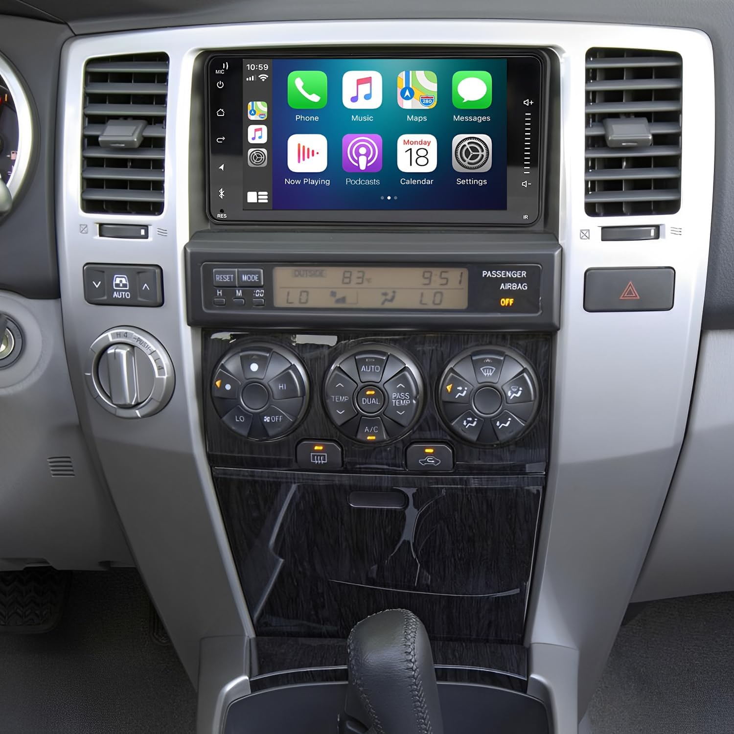 7 Inch Car Stereo Radio Car-Play GPS Navi Compatible for 4 Runner 2003-2009 Android 13 with Carplay/Android Auto, IPS Touch Screen Android 13 Radio with GPS Navigation