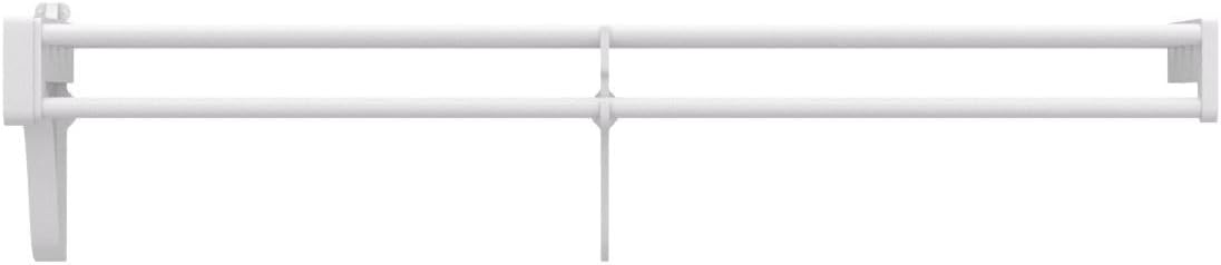 EZ Shelf Expandable Laundry Room Shelving Kit, Wall Mount, White