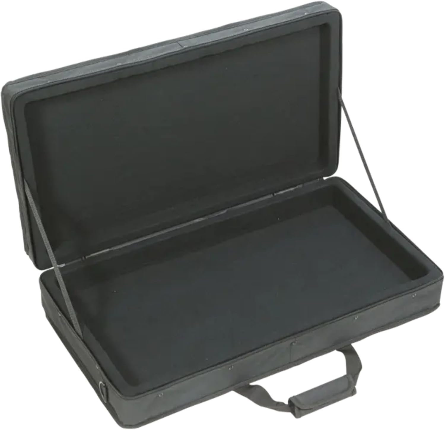 SKB 27”x14” Controller Soft Case - Padded Bag w/ Rigid Foam Frame, Shoulder Strap and Double Zippers for DJ Controllers & Small MIDI Keyboards, Black