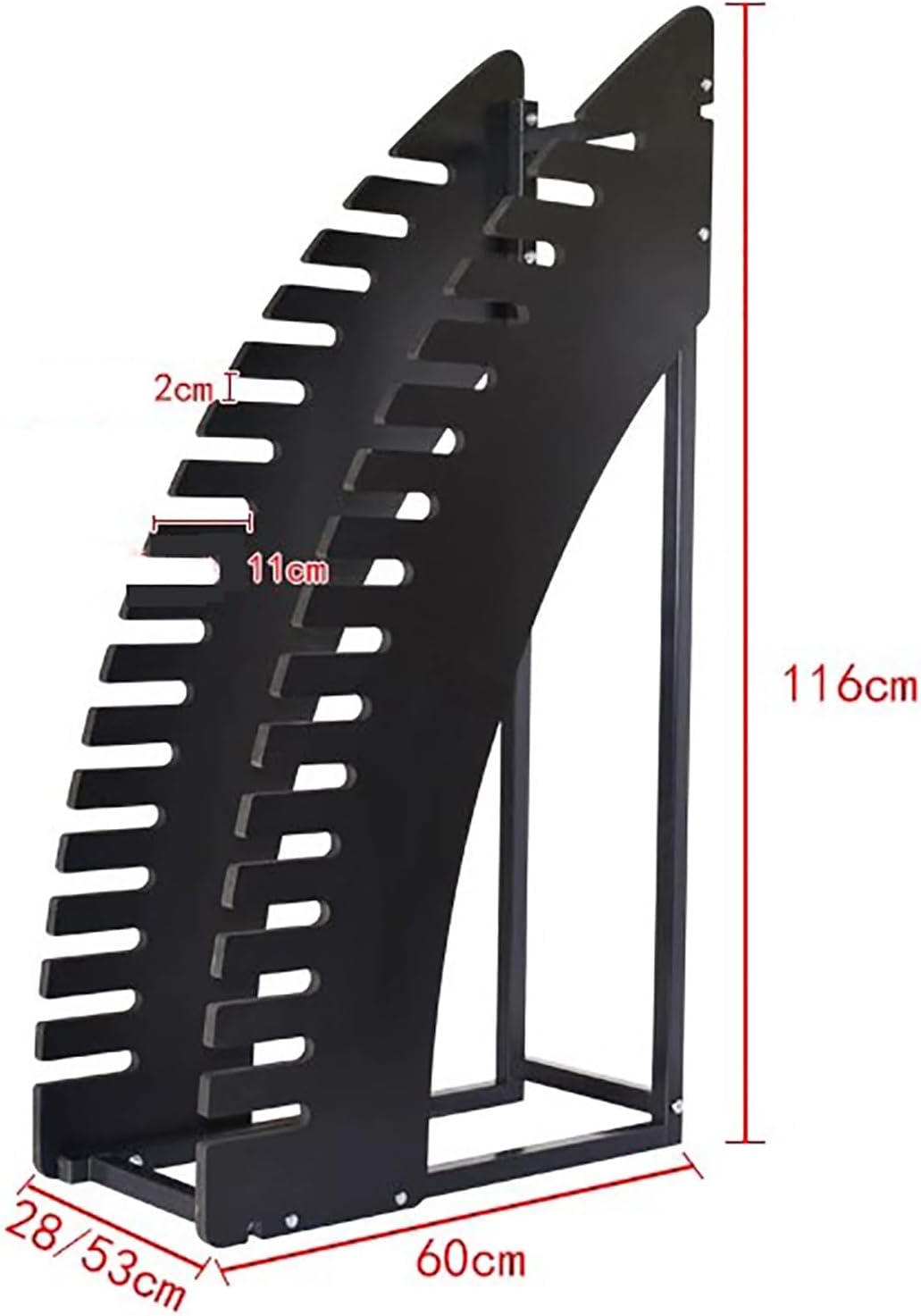 Ceramic Tiles Floor Porcelain Display Shelf,Floor Tile Display Stand with 17 Card Slots,Floor Porcelain Display Stand Rack,Ceramic Sample Holder for Retail Stores (Color : Black, Size : 53x60x116cm