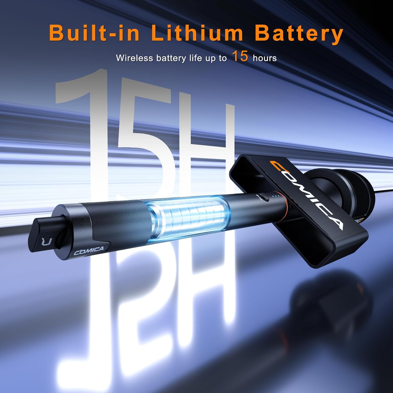 COMICA Revo S Wireless Handheld Microphone for iPhone 15 16, USB C Interview Mic with 48kHz/24bit Recording, 15H Battery Life, Ideal for Content Creators/Reporter/Street Interviews/Podcasting