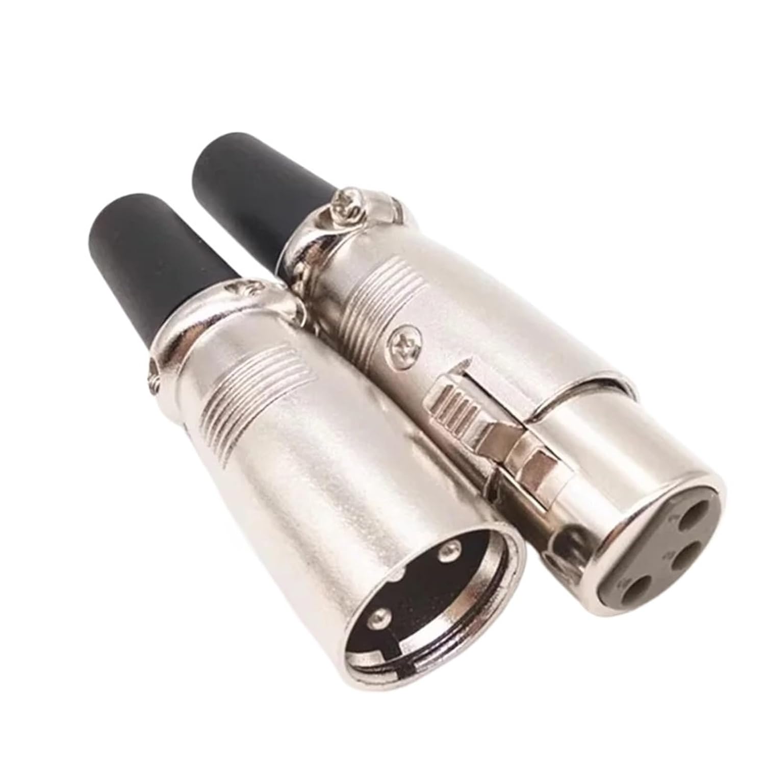 5/20PCS 3Pin 4Pin 5Pin XLR Pug Microphone Balanced Connector Male and Female Head Speaker Connector(4Pin Female,10pcs)