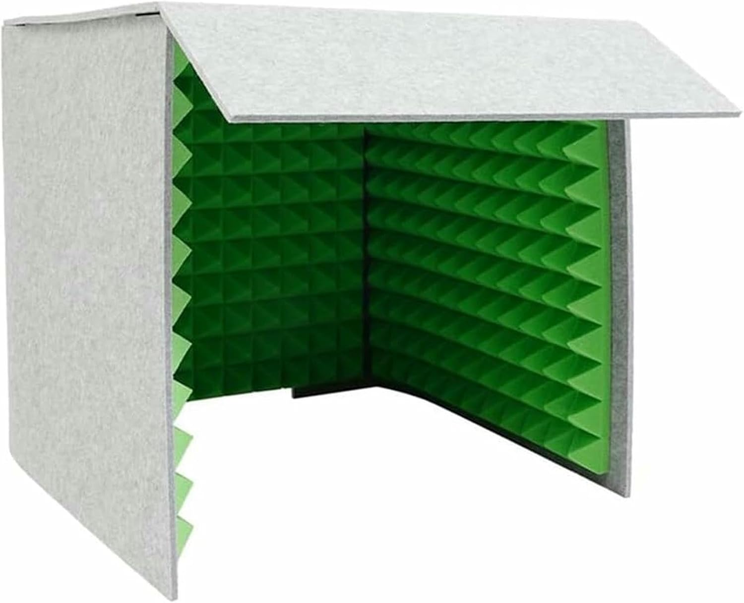 Foldable Portable Noise Enclosure, Microphone Vocal Soundproof Shield, Square Microphone Isolation Booth Cube for Home Studio and Music Recording