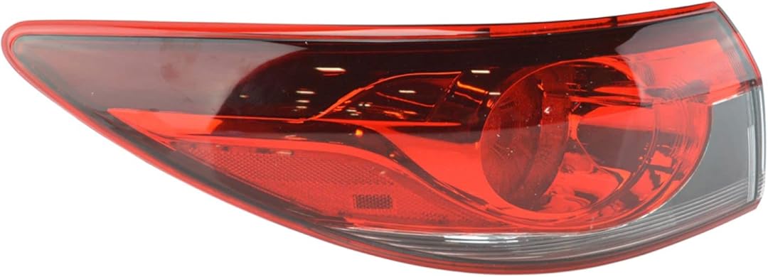 TRQ Driver Side Outer Quarter Mounted Tail Light Assembly Compatible with 2014-2017 Mazda 6 MA2804113