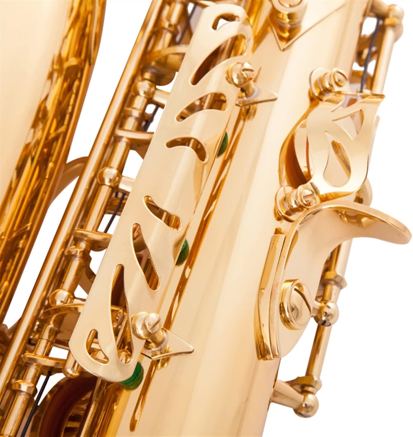 EB Alto Saxophone Brass Gold Lacquer E-Flat Sax Woodwind Instrument with Accessories