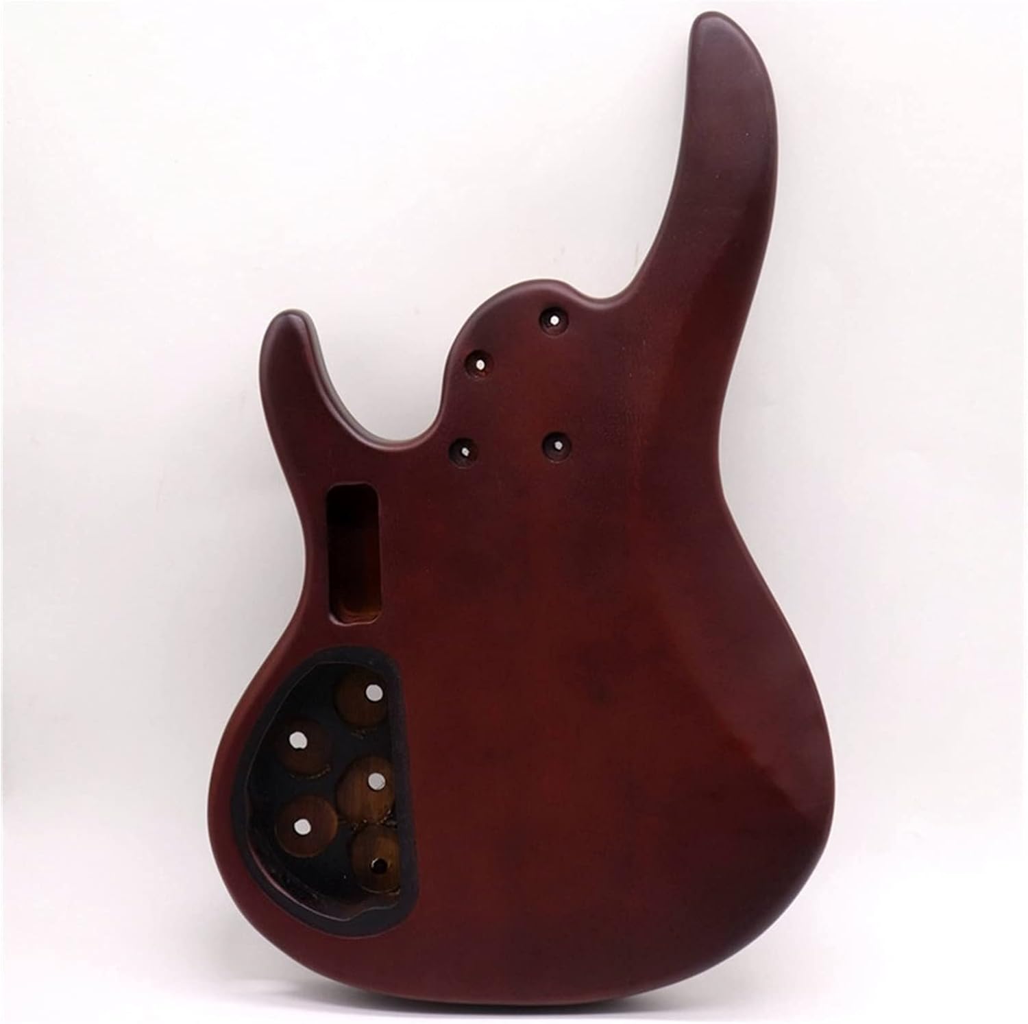 Electric Bass Guitar Body Okoume Wood with 24 Fret Guitar Neck DIY Guitar Kit