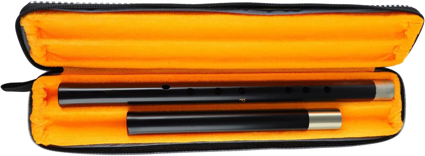 Woodwind Instrument, Rosewood Lightweight Exquisite Vertical Flute Rounded Opening Popular for Flute Playing (F Key)