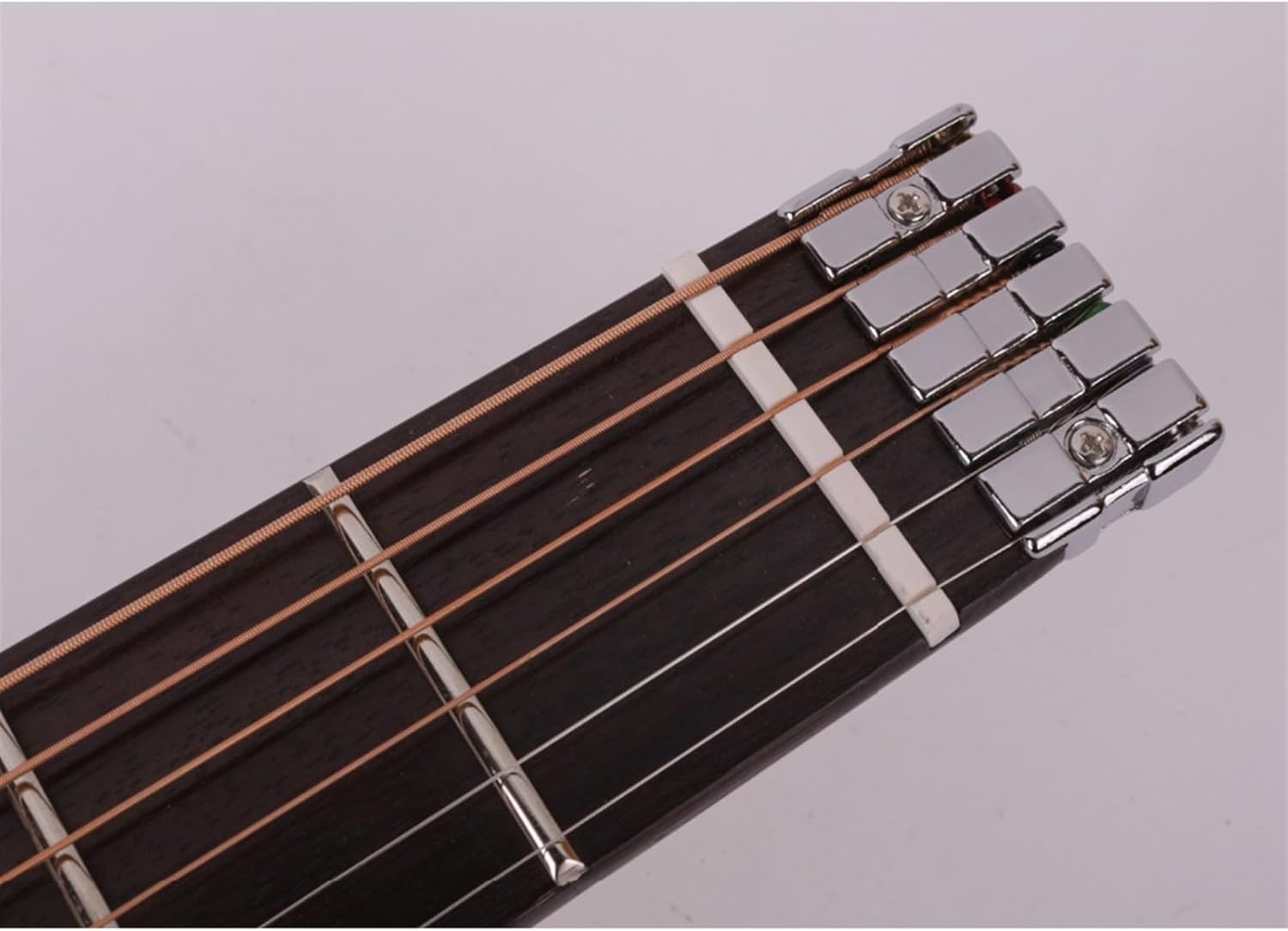 Headless Silent Travel Electric Acoustic Guitar Right Left Hand Portable Travel Built in Effector Guitar Professional Headless Guitar (Color : Right Hand)