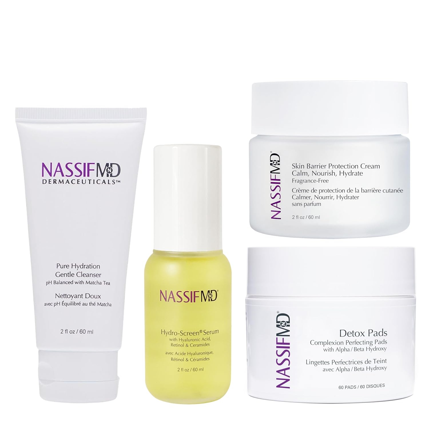 NassifMD Pre-Op Routine Surgical-Grade Skincare Kit – Prep, Hydrate & Strengthen Complex, Targets Dark Spots, Fine Lines & Uneven Tone, Advanced Hydration, Doctor-Formulated for Visible Results, All S