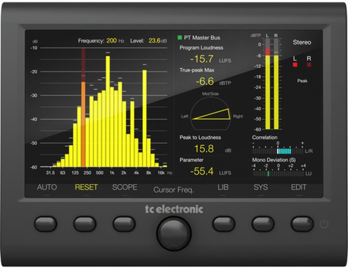 TC Electronic CLARITY M STEREO Stereo Audio Meter with 7