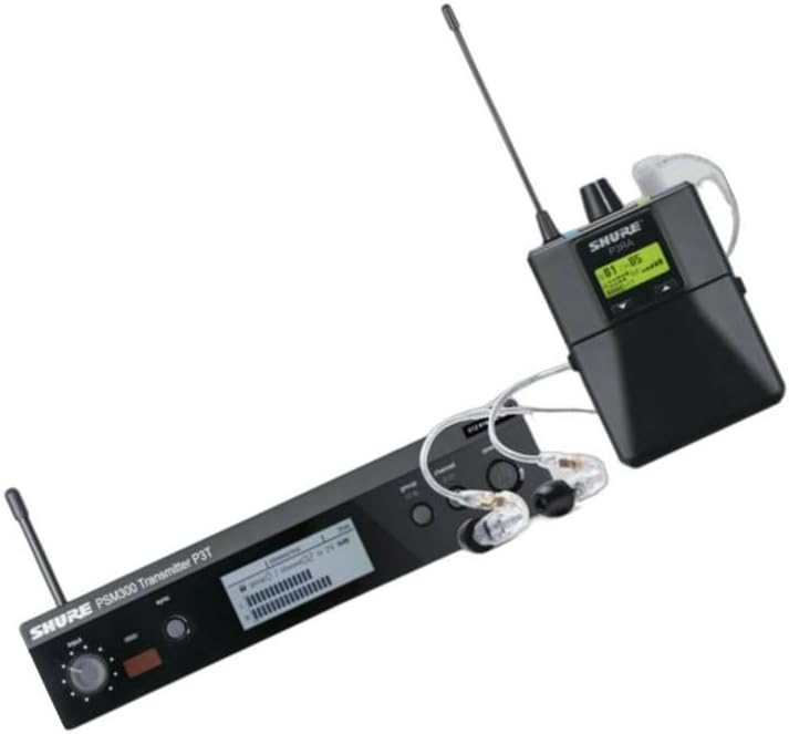 Shure PSM300 P3TRA215CL Pro Wireless in-Ear Personal Monitoring System with SE215-CL Earphones - H20 Band