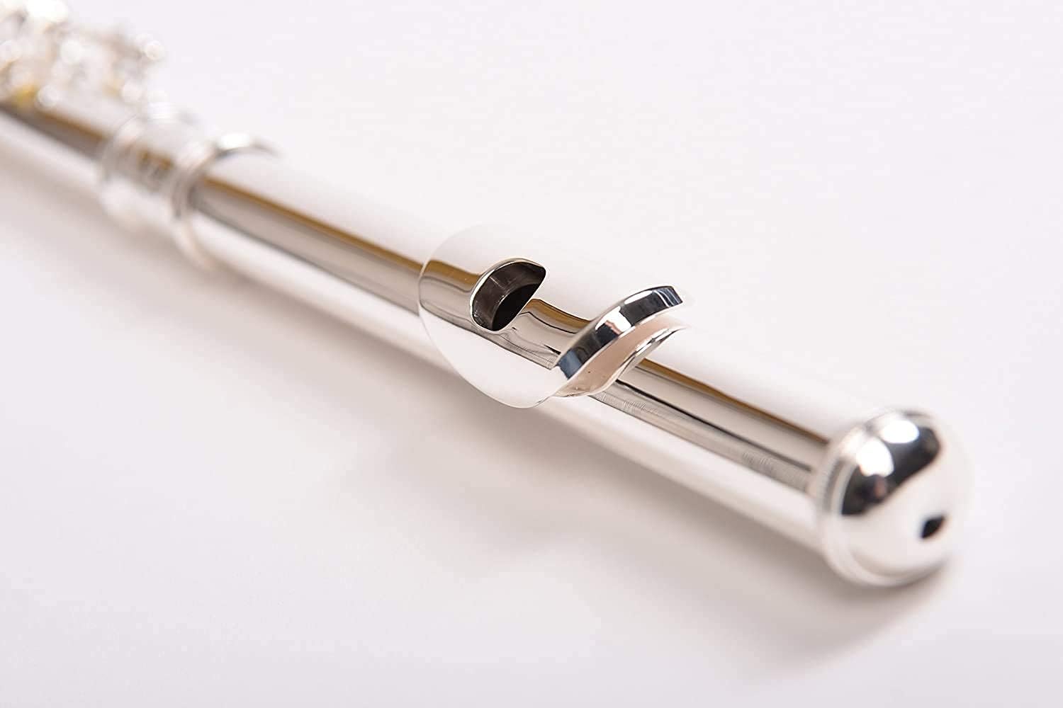 Flute Herche Superior Flute M2 Upgraded! | Professional Grade Musical Instruments for All Levels | SOLID NICKEL-SILVER | Complete Set, Shoulder Carry Case, Cleaning Rod, Tenon protectors, Service Plan