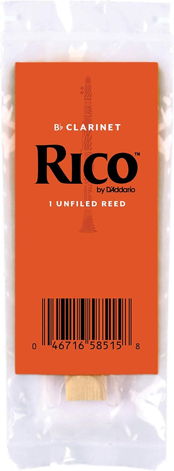 D’Addario Woodwinds, Rico Bb Clarinet Reeds, RCA0130-B50, Strength 3.0, 50-pack