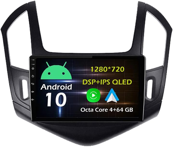 9'' 4+64GB Android 10 in Dash Car Stereo Radio Fit for Chevrolet Cruze 2013 14 15 GPS Navigation Head Unit Carplay Android Auto DSP 4G WIFI Bluetooth