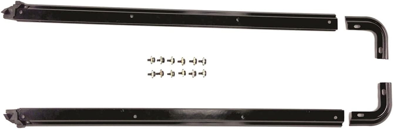 RAMPAGE PRODUCTS Tub Rail Kit for Jeep Wrangler YJ | Black, Machined | 69997 | Fits 1987-1995 Jeep Wrangler YJ