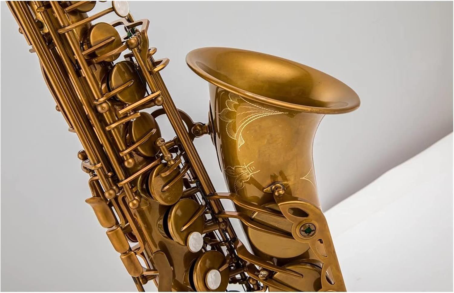 Sax Beginners Kit Alto Saxophone EB Tune Antique Copper Professional Musical Instrument with Case Accessories Wind Instrument