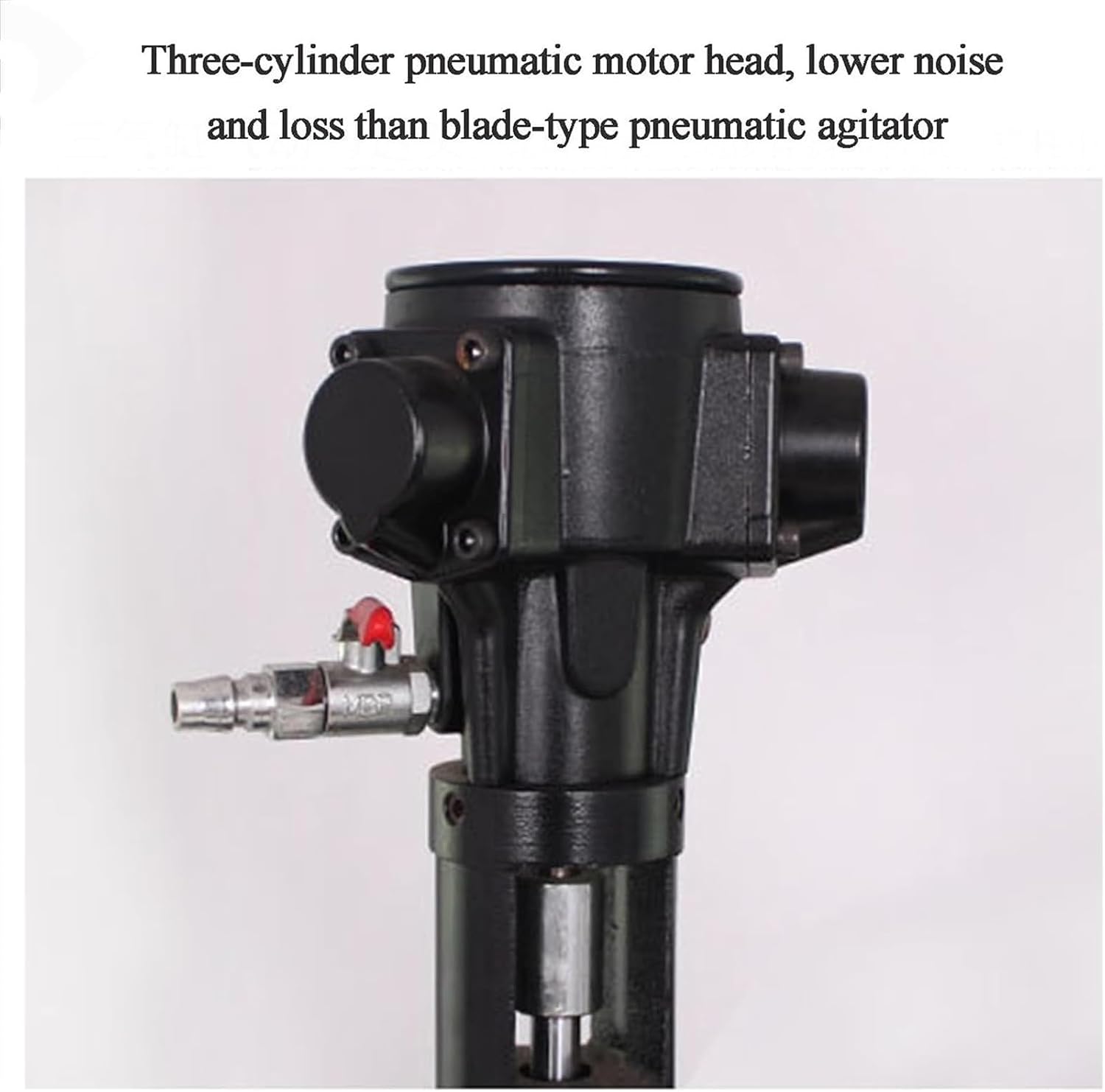 5 Gallon Platform Type Stirring Machine, 1/8HP Air Agitator, Air Agitator, Ink Coating Mixing Tool, Aluminum Alloy Steel Impeller Mixer, for Paint, Putty, Dye, Fodder(