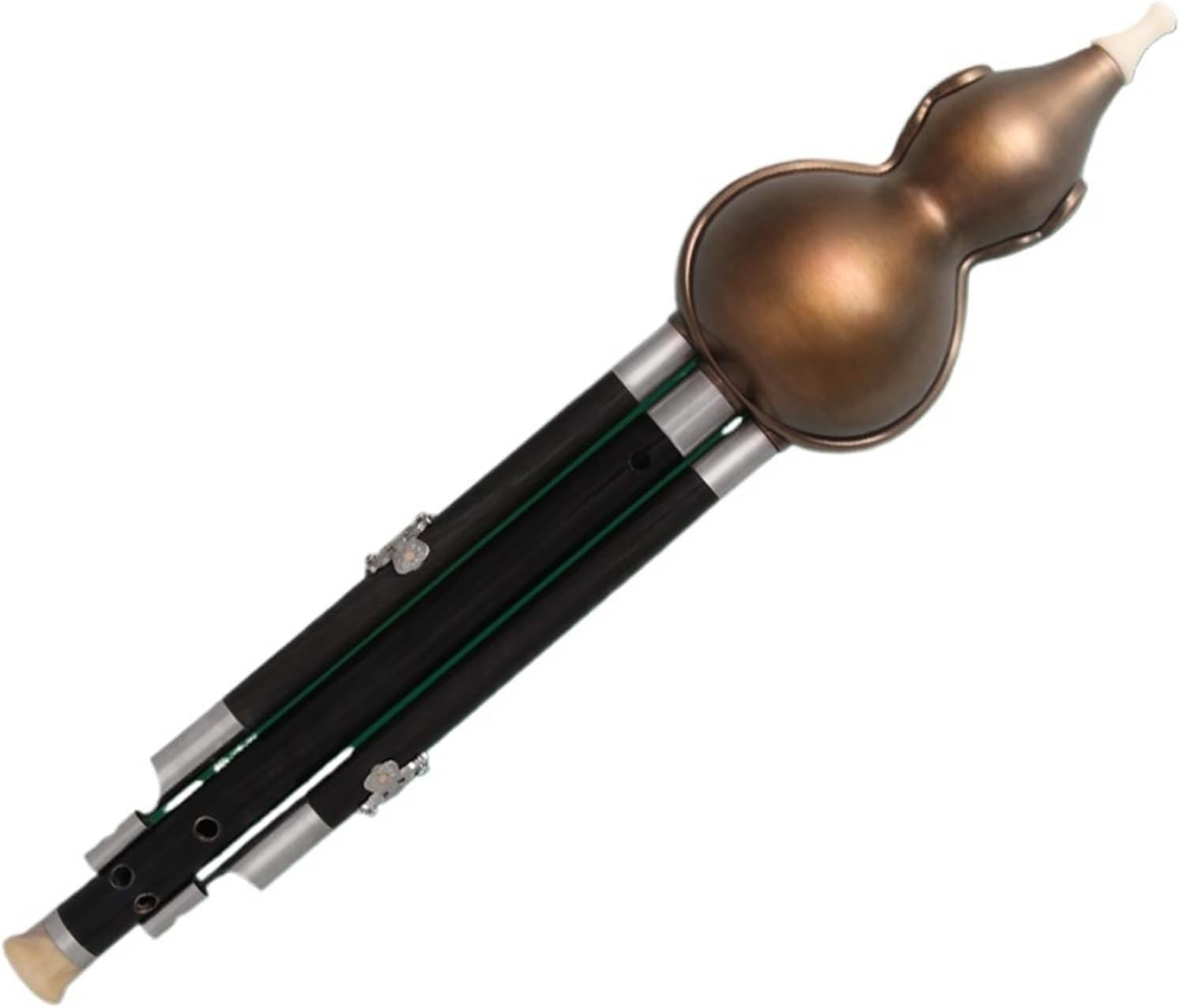 Hulusi flute, Durable Hulusi Instrument Professional Ebony C Key Bb Key A Key(A Key)