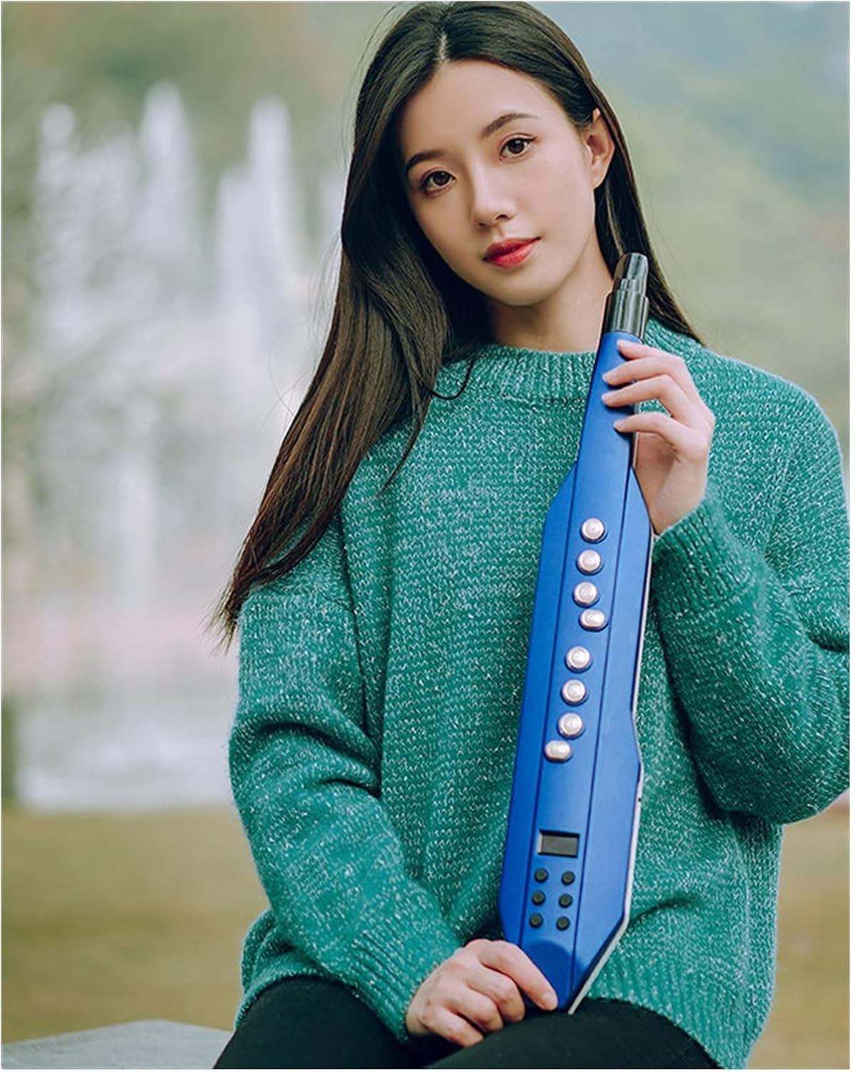 Electronic Wind Instrument Electronic Saxophone Blowpipe A Casual Instrument for Beginners Student Saxophone (Color : 2)