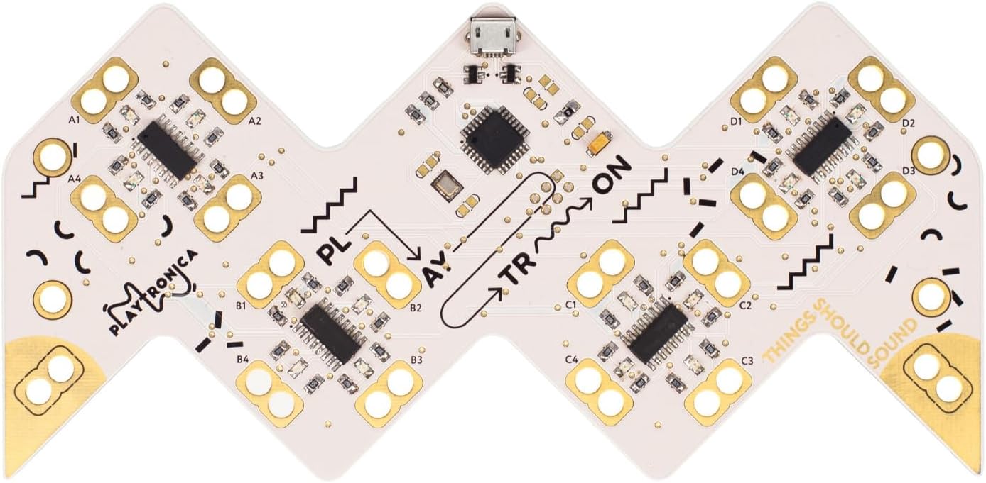 Playtron MIDI Controller, Connect up to 16 Conductive Objects and Turn Everything from Fruit to Metal into a Musical Instrument Soundbrenner
