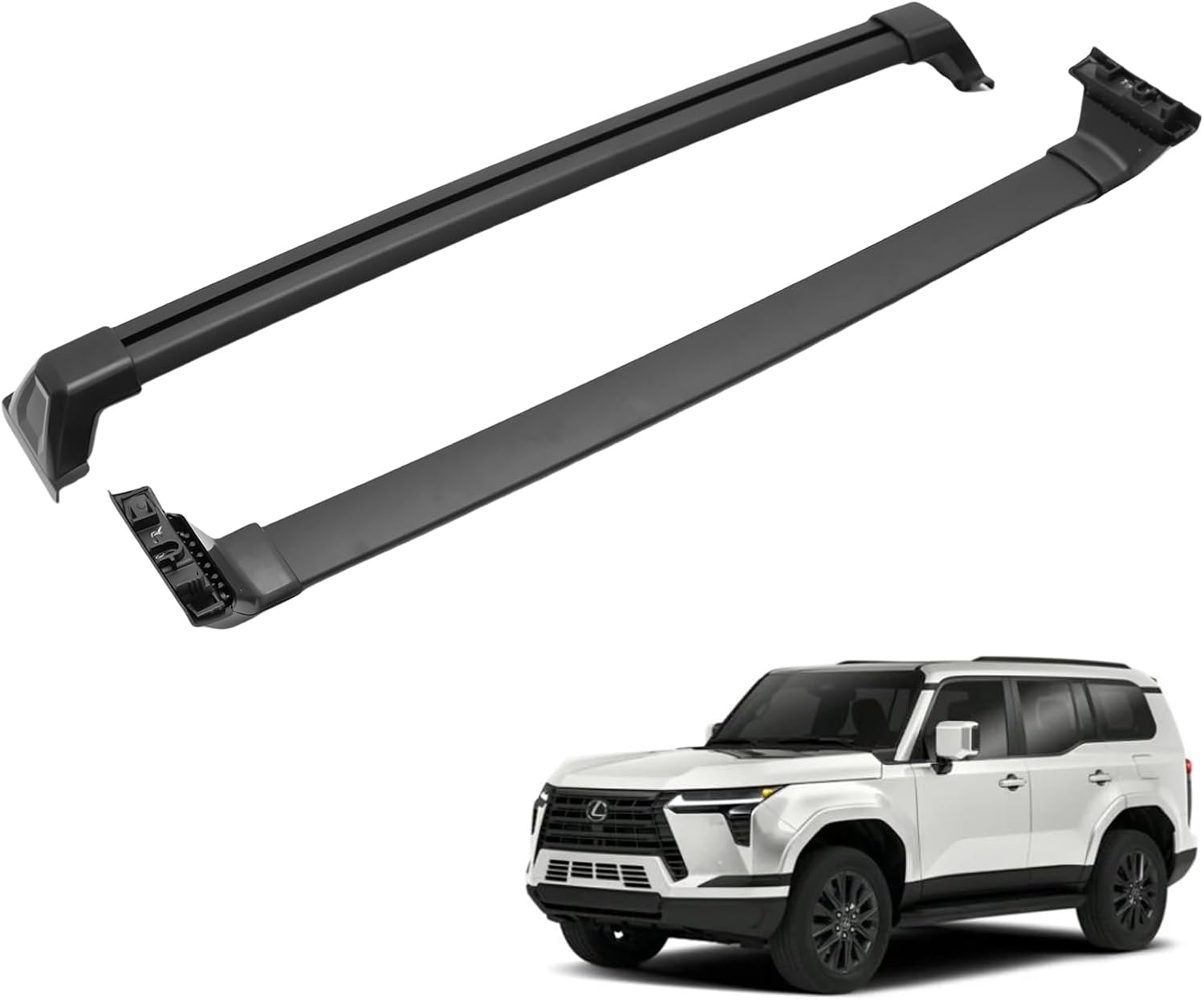 Roof Rack Cross Bars for 2024 2025 2026 Lexus GX550 Premium/Luxury with Flush Roof Rails, Aluminum Crossbar Luggage Rack for Rooftop Cargo Carrier Bag Kayak Canoe Bike Snowboard Skiboard