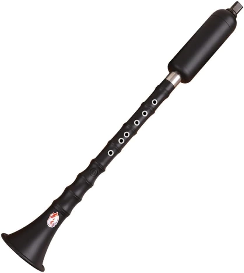 Resin Bawu Flute in G/F Key – Loud Volume Transverse Free-Reed Wind Instrument, Professional Vertical Bawu for Students, Ethnic Music & Outdoor Performance (G)