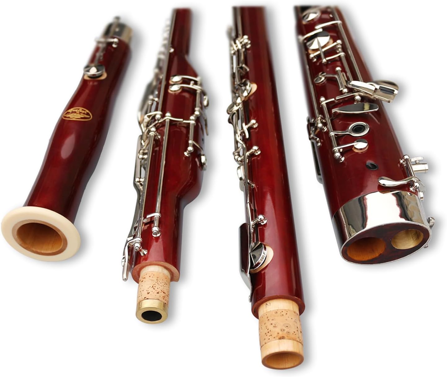 Brilliant sound Bassoon C Key 26 Keys Woodwind Instrument with Case Accessories