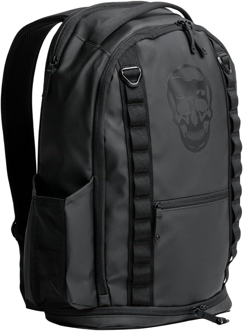 Gymreapers Gravestone 21L Backpack Travel Gym Bag Water-Resistant Lightweight Laptop Sleeve Carry On Luggage for Men & Women (Onyx)