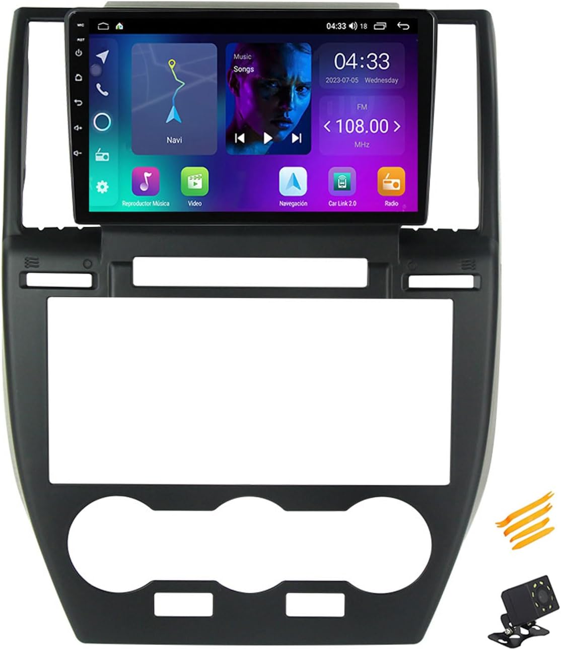 Android 13 Car Stereo Bluetooth Car Play 2 DIN Touch Screen Compatible with Land Rover Freelander 2 9in QLED Display Car Radio with Navigation Android Auto FM RDS SWC,4 Core NF1 1G+32G