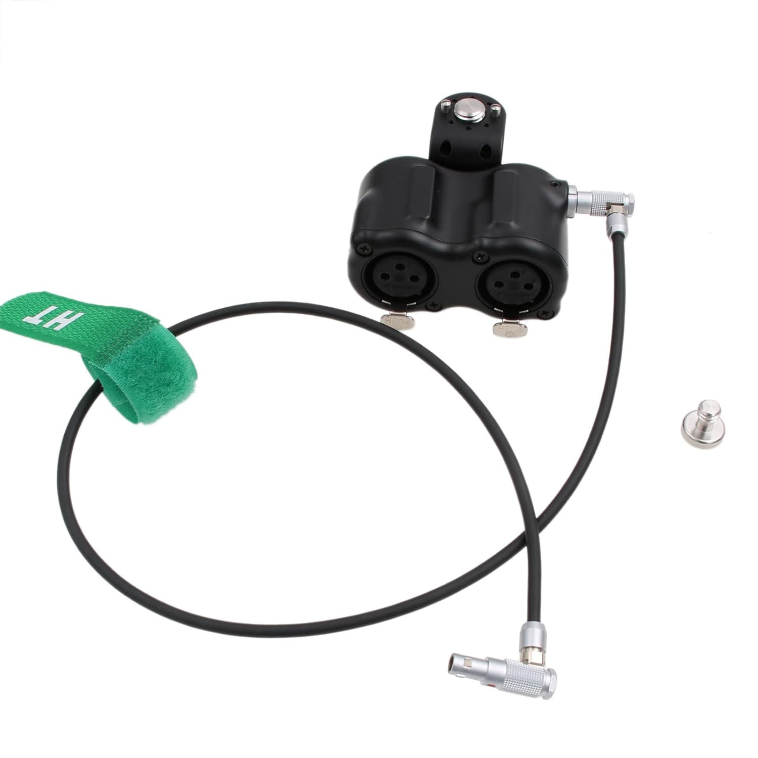 XLR Audio Box for RED Komodo-X V-Raptor XL, ARRI Alexa Mini, Z CAM E2 M4 F6 Camera 2 Line Level Input, Mini 5 pin to XLR 3-pin