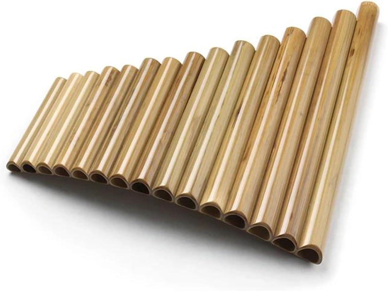 pan flute for beginners 15 Pipes Pan Flute Original Colour G Key Folk Handmade Woodwind Musical Instruments Flute De Pan Pan Pipes (Color : Right)