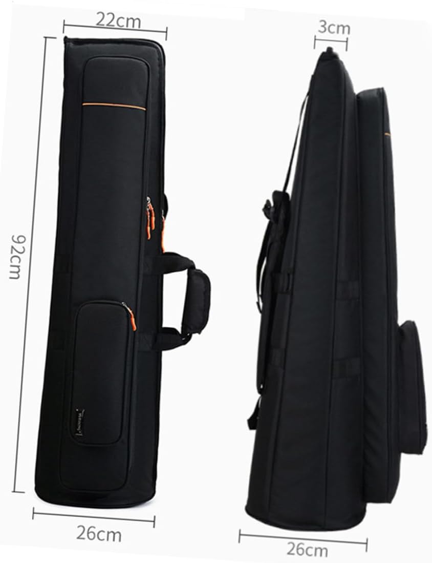 YARNOW Trombone Bag Large Capacity Oxford Cloth Storage Case Portable Backpack Handheld for Musicians Beginner Protective Cover