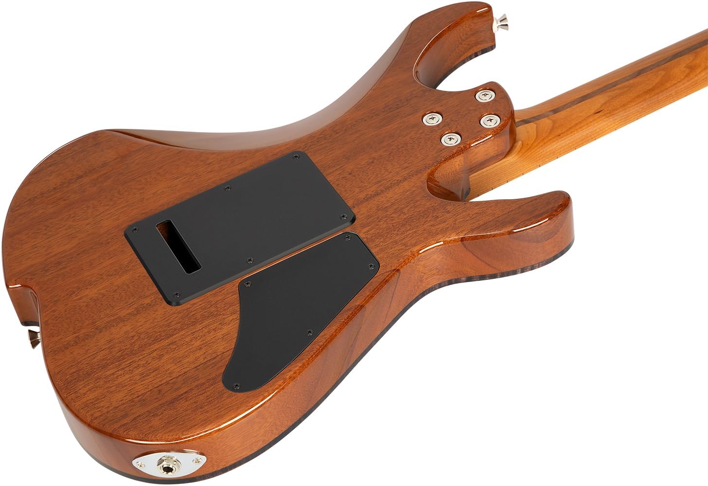 Vola Electric Guitar OZ TNC LH Charcoal Black Gloss Handmade in Japan MIJ Solid Flame Maple Top Roasted Maple Neck Stainless Steel Frets Gotoh Bridge Gotoh Locking Tuner 6 Strings Modern C Neck