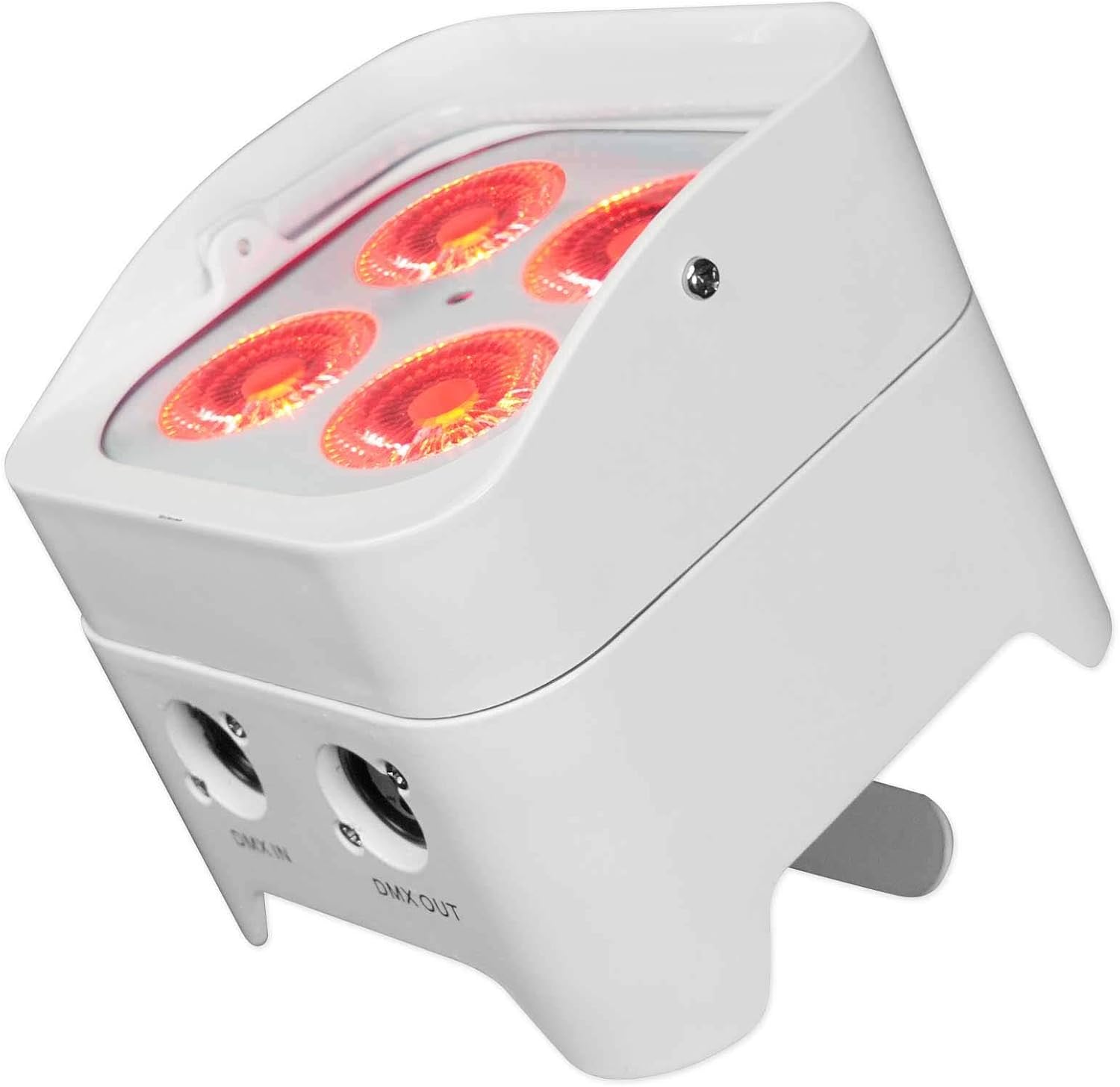 4 Rockville Best PAR 50 White Battery Wash Lights Wireless DMX+Control+RGBWA+UV