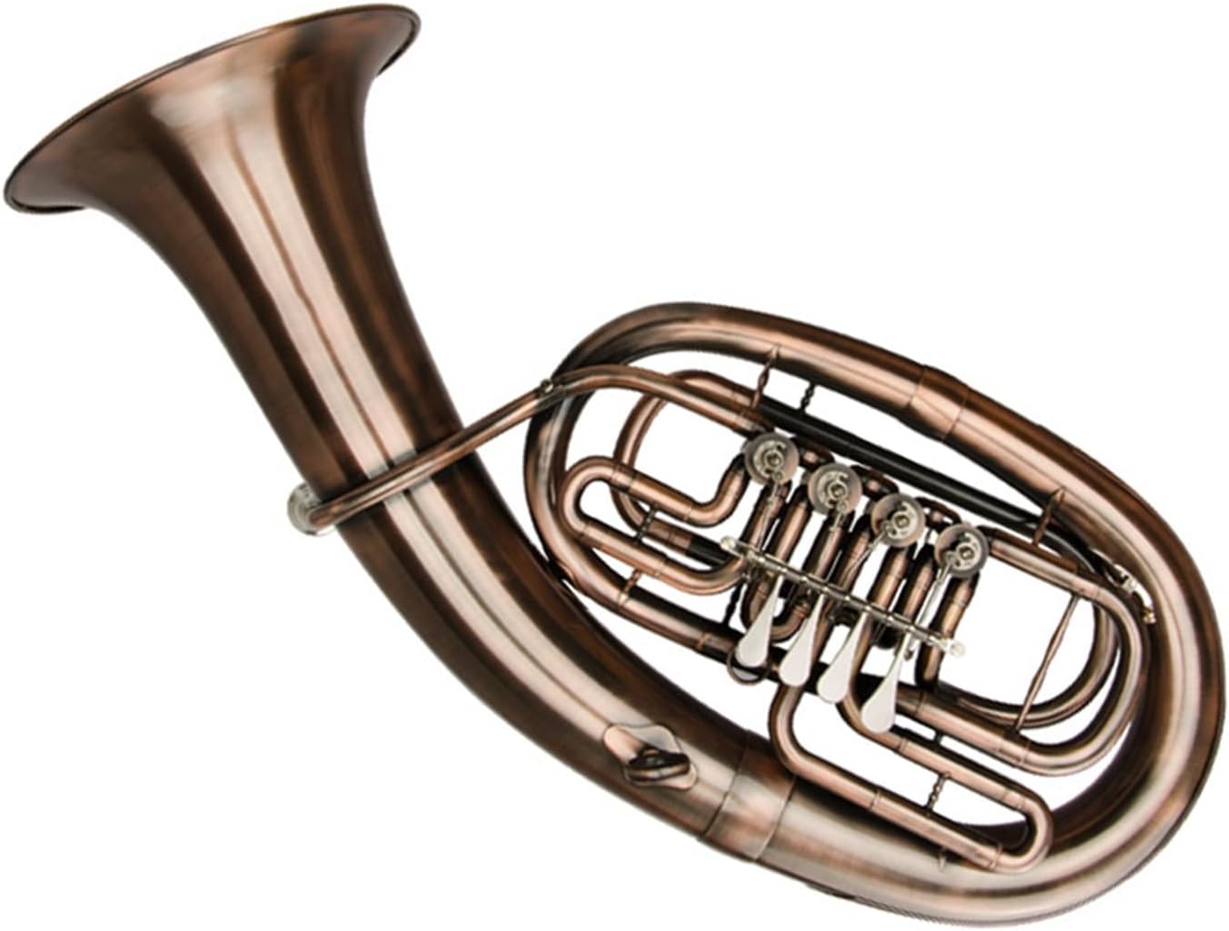 Beginner euphonium B-flat Antique Flat Key Euphonium Special Brass Body Nickel White Copper Piston White Copper Variable Tube