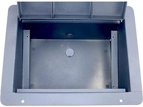 Recessed Stage Floor Box with 6 XLR Female, 2 XLR Male, 2 Ethernet, 2 TRS + Duplex AC (Floor Box)