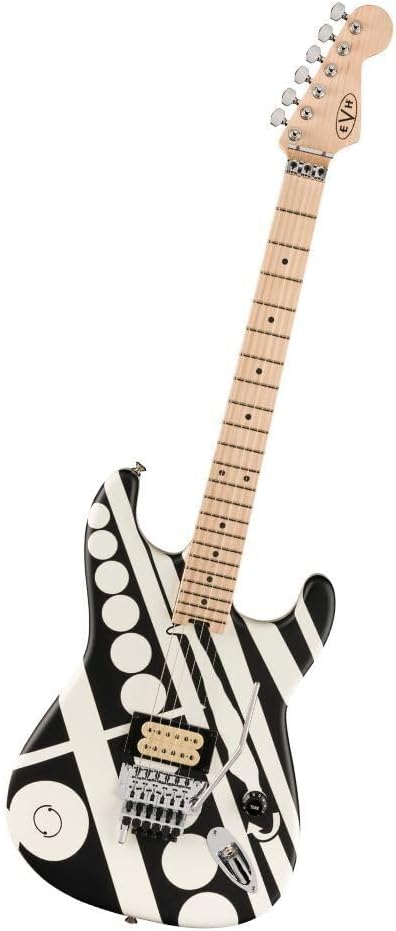 EVH Striped Series Circles Electric Guitar - Crop Circles