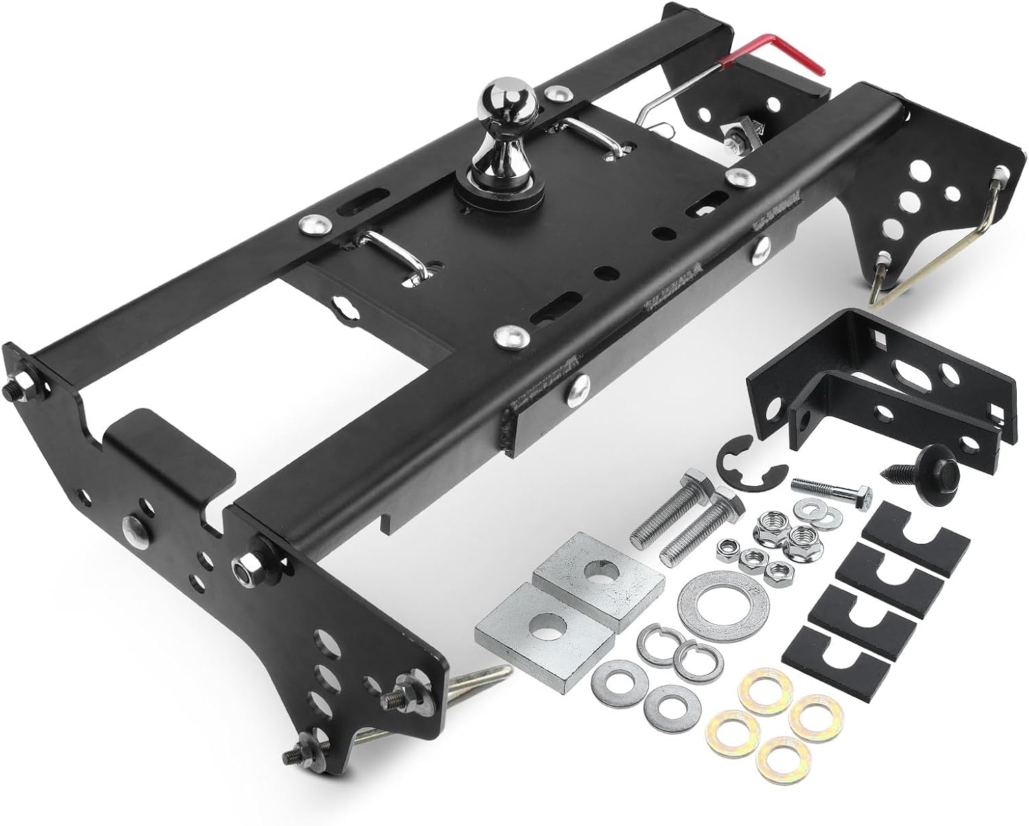 A-Premium Gooseneck Hitch Trailer Hitch System Compatible with Ford F-250 Super Duty/F-350 Super Duty 1999-2016 Pickups Only 1999-2016, Except Cab & Chassis, Comes with Installation Kit - 30,000 lbs