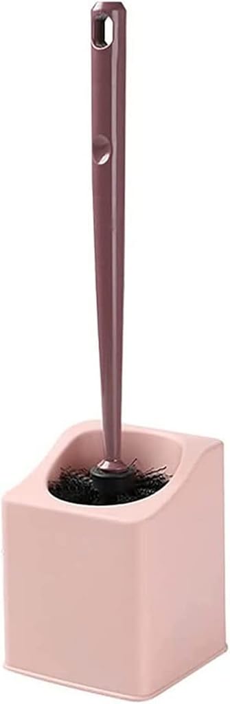 Toilet Brush and Holder Set, Toilet Brush 2 Pieces Toilet Brush Toilet Cleaning Kit Silicone Wall Hanging Toilet Cleaning Brush Home Bathroom Cleaning Toilet Brush Clean Tool Bathroom TOI