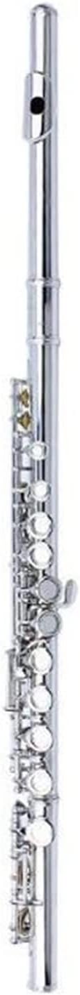 Flutes Flute Silver Plated 16 Holes C Key Cupronickel Woodwind Instrument with Case (Color : 04)