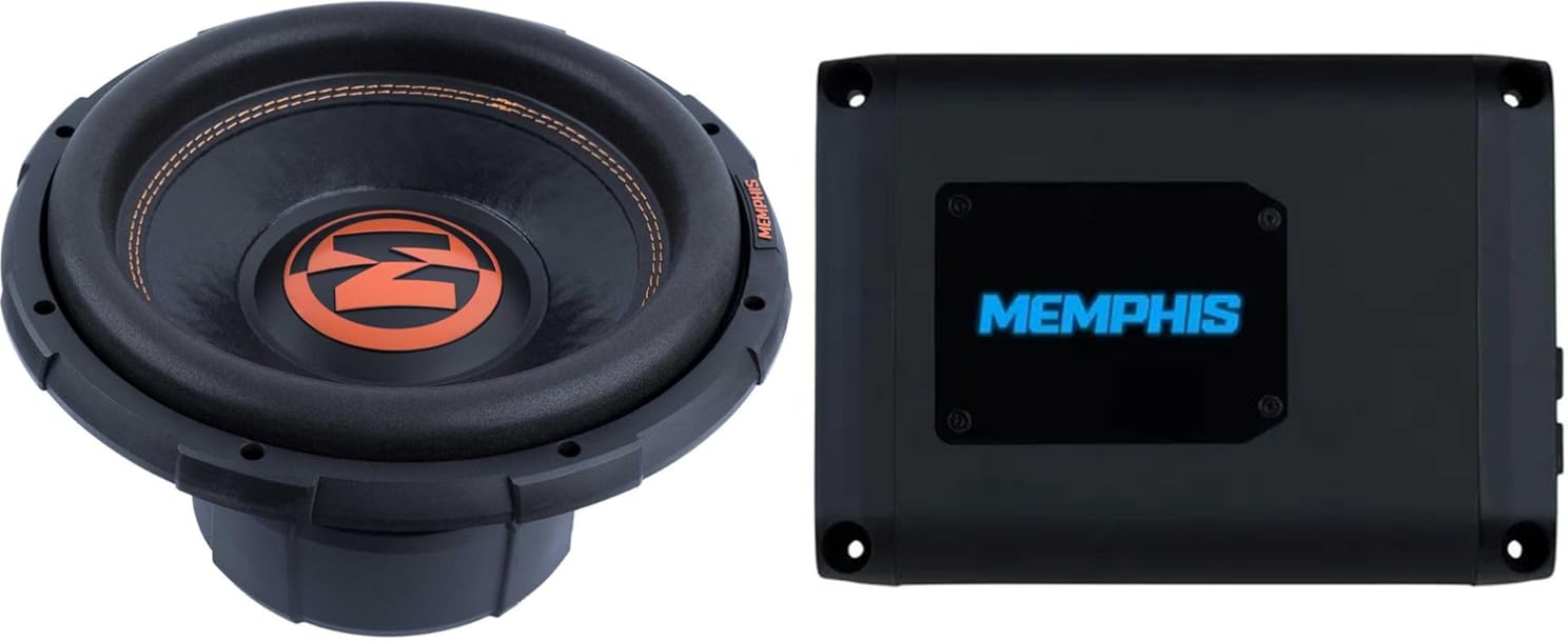 Memphis Audio PRX800.1V2 Monoblock Subwoofer Amplifier and MJP1222 12