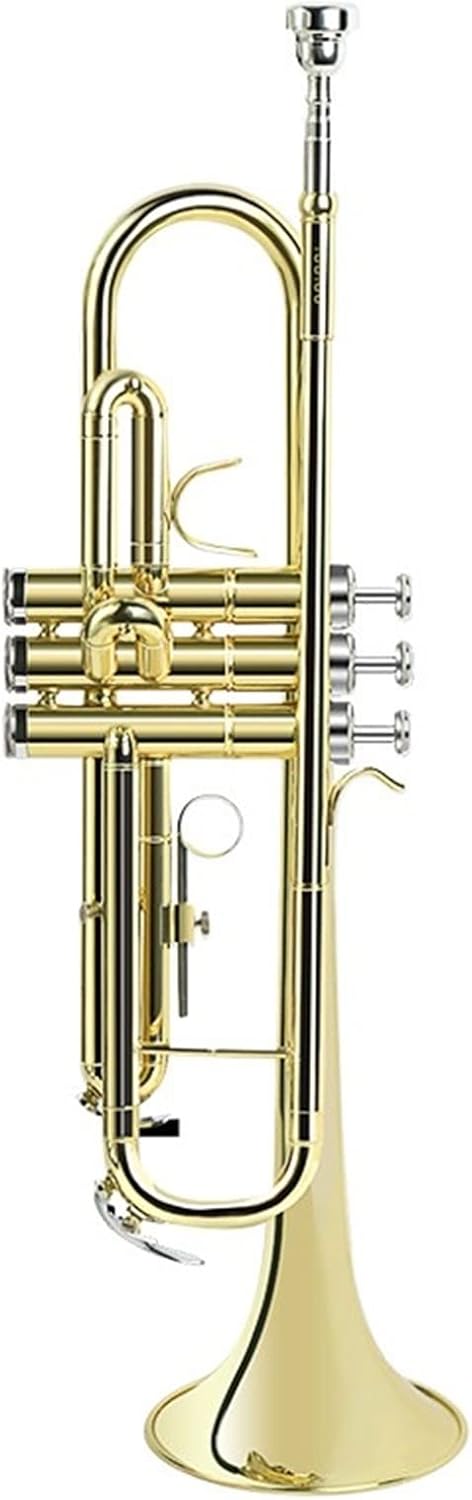 KESHUO Trumpet Instrument B-Flat Playing Grade-Examination Wind Instrument Brass Lacquered Gold Trumpets