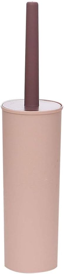 Toilet Brush Toilet Brush and Bracket Kit, Bathroom Cleaning Brush, Sturdy, Deep Cleaning, Beautiful and Durable Long Handle Toilet Brush and Holder (Color : Blue) (Pink)