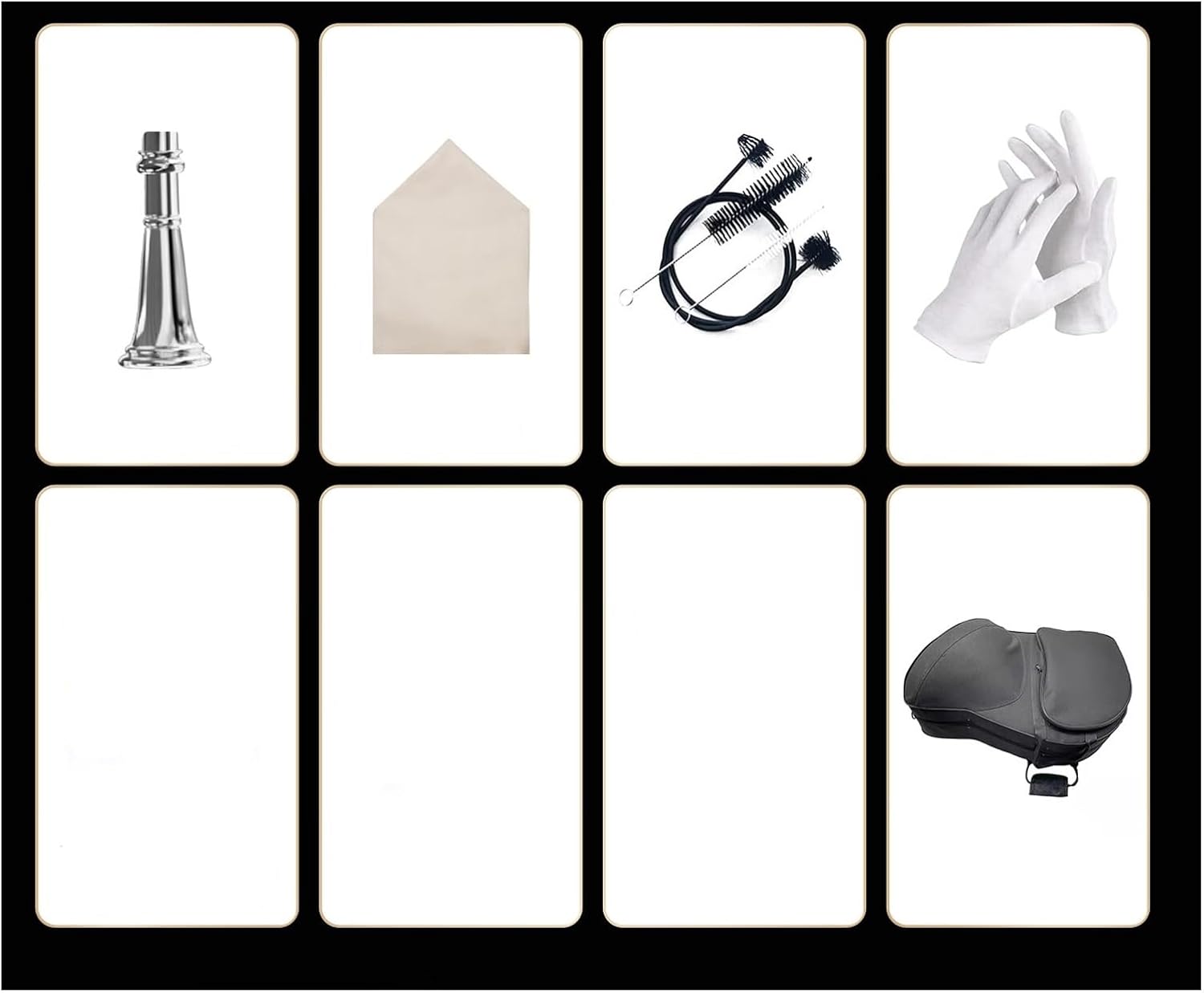 4 Key French Horn French Horn Instrument B Flat F Key Three Four Single Row Double Performance Gold Silver(2)