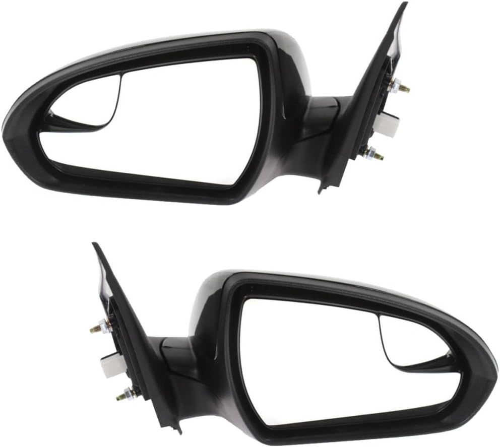 For Hyundai Elantra 2017 2018 2019 2020 Door Mirror Assembly Driver and Passenger Side | Pair | Manual Folding | Power | Non-Heated | Paint to Match | HY1320224, HY1321224 | 87610-F3050, 87620-F3050